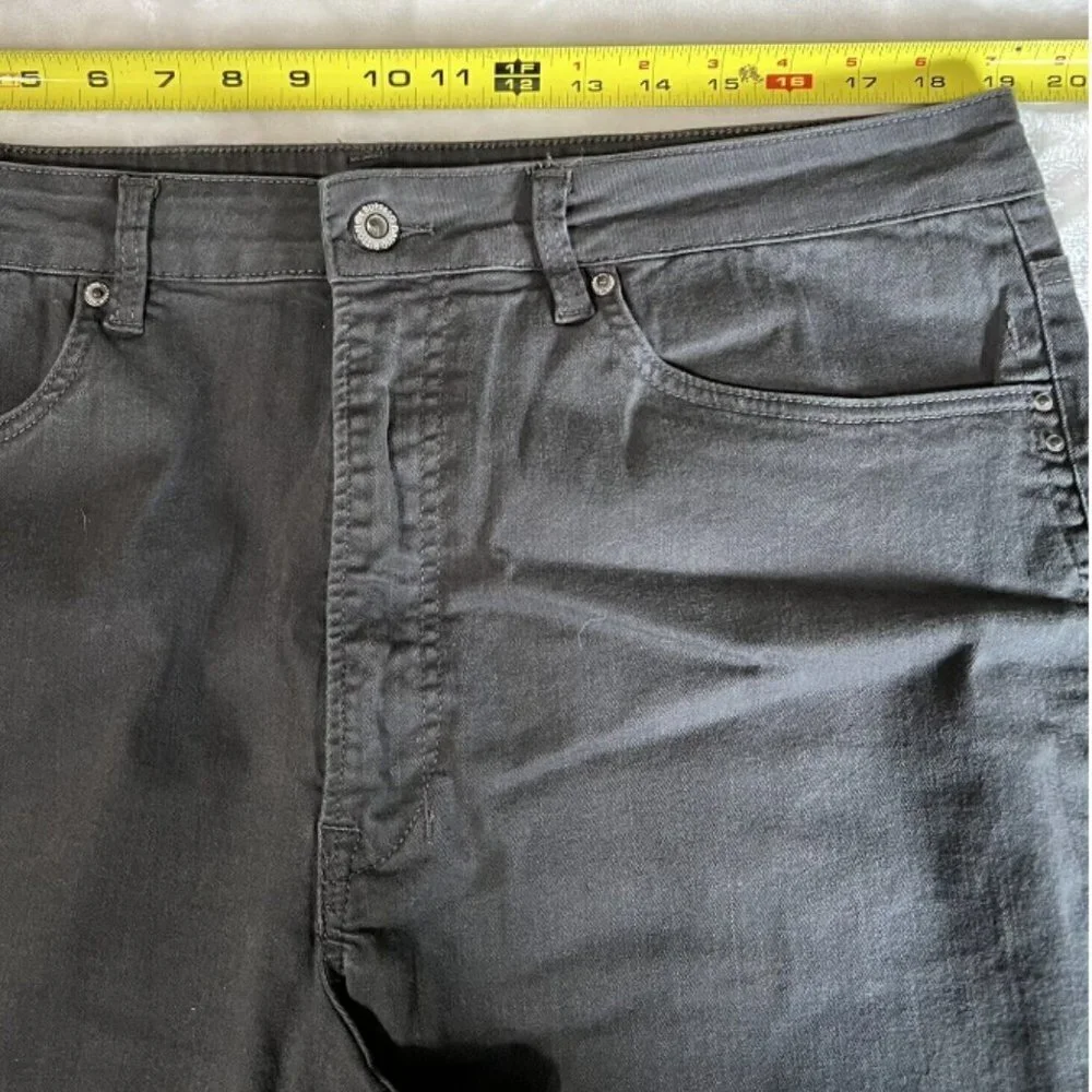 Buffalo David Bitton Six-X Straight Leg Gray Black Stretch Cotton Denim Jeans - Picture 13 of 13